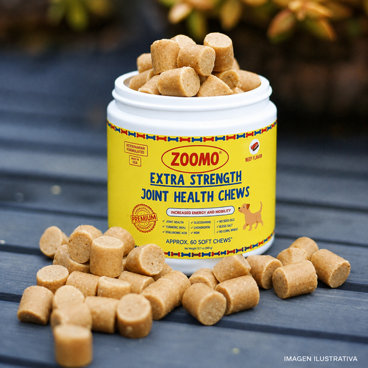 2X1 SNACK ZOOMO - COMBATE EL DOLOR ARTICULAR DE PERROS ADULTOS.